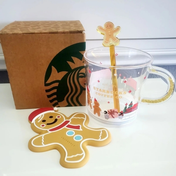 Starbucks 3 Piece Gingerbread Cup Set